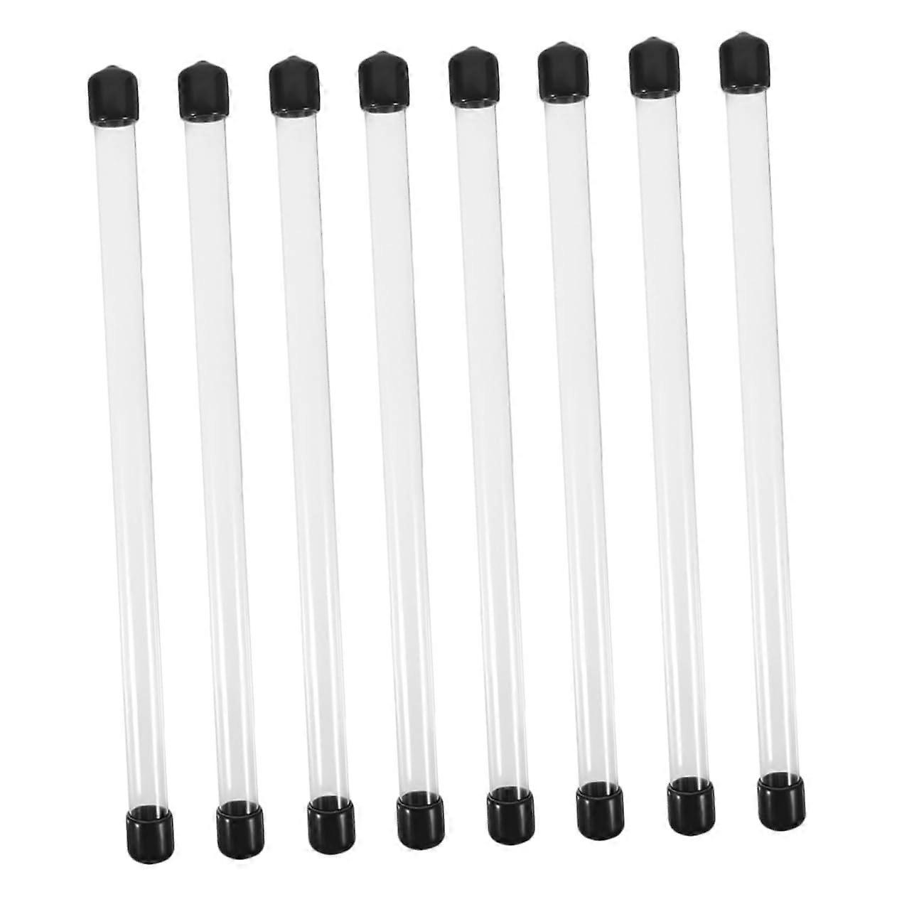 8PCS Clear Plastic Round Storage Tubes with Lids for Laboratory Use, Transparent Test Bottles, Bead Organizers, 50ml Size