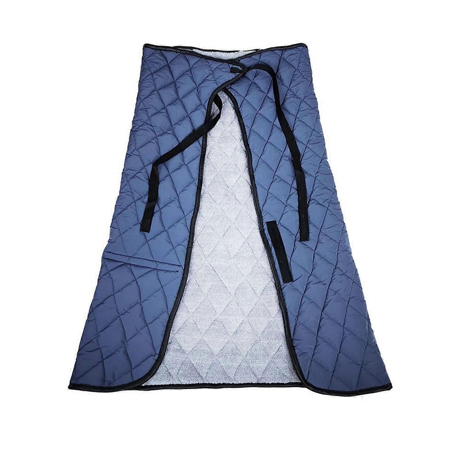 Semi Wrapped Wheelchair Blanket, Outdoor Wheelchair Blanket with Thickened 3Layer Plush for the Lower Body of Adults and Elderly People (C)