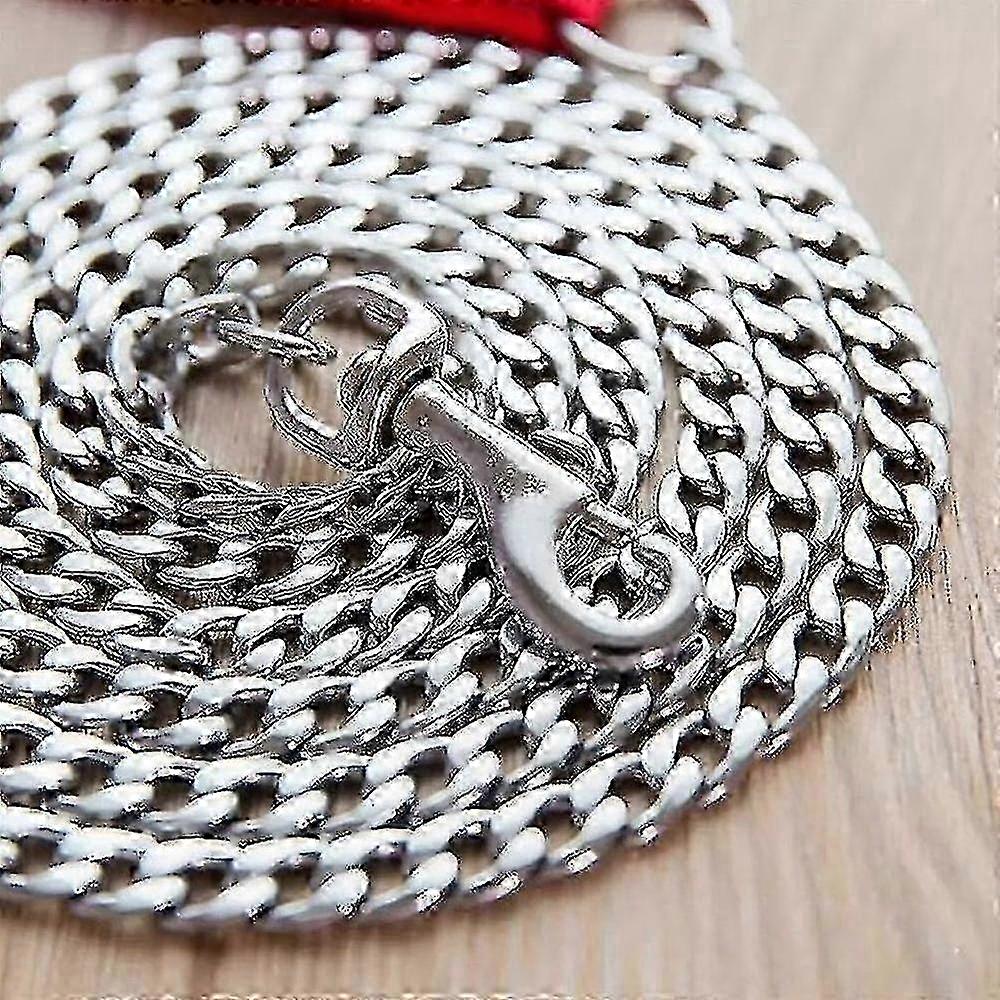 Durable Foam-Coated Dog Leash with Iron Chain for Small, Medium, and Large Breeds