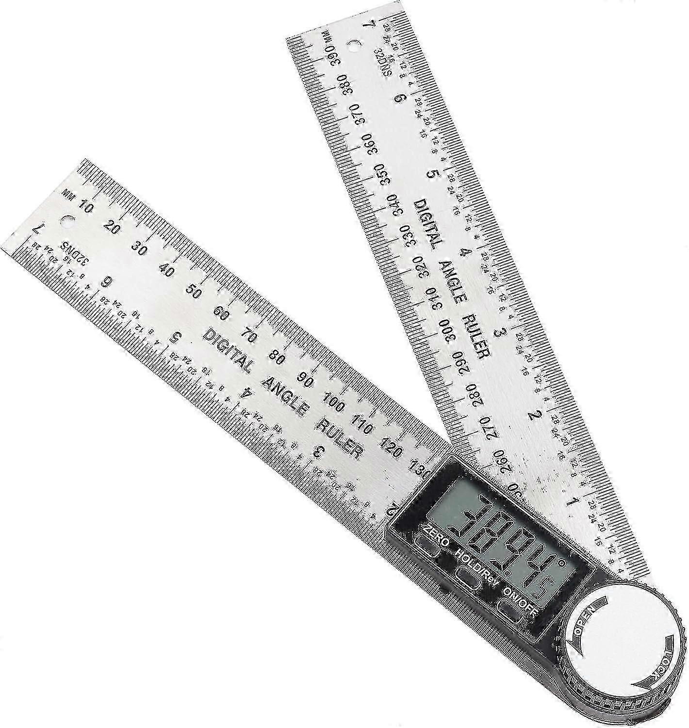 Digital Angle Finder Protractor - 0-200mm Stainless Steel Precision Tool