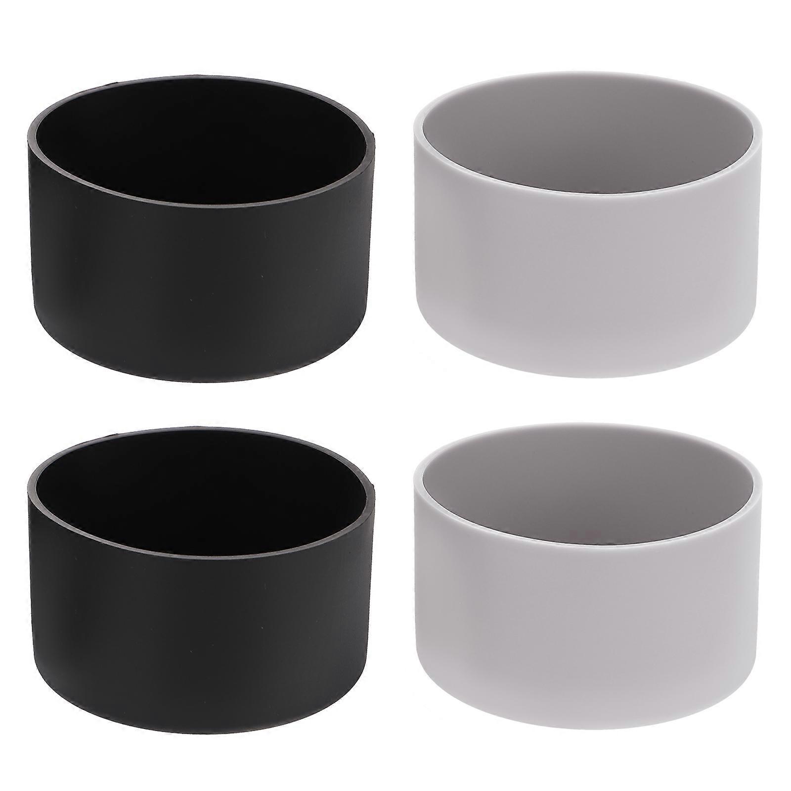 Silicone Protective Cover for Bottles with Heat Proof Function Black Bottom Sleeve Fits Most Bottles