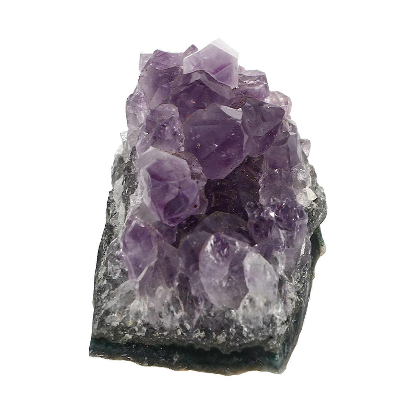 1pc Natural Amethystine Crystal Cluster Decorative For Home Office And Meditation Gemstone Adorn Unique Random Shape
