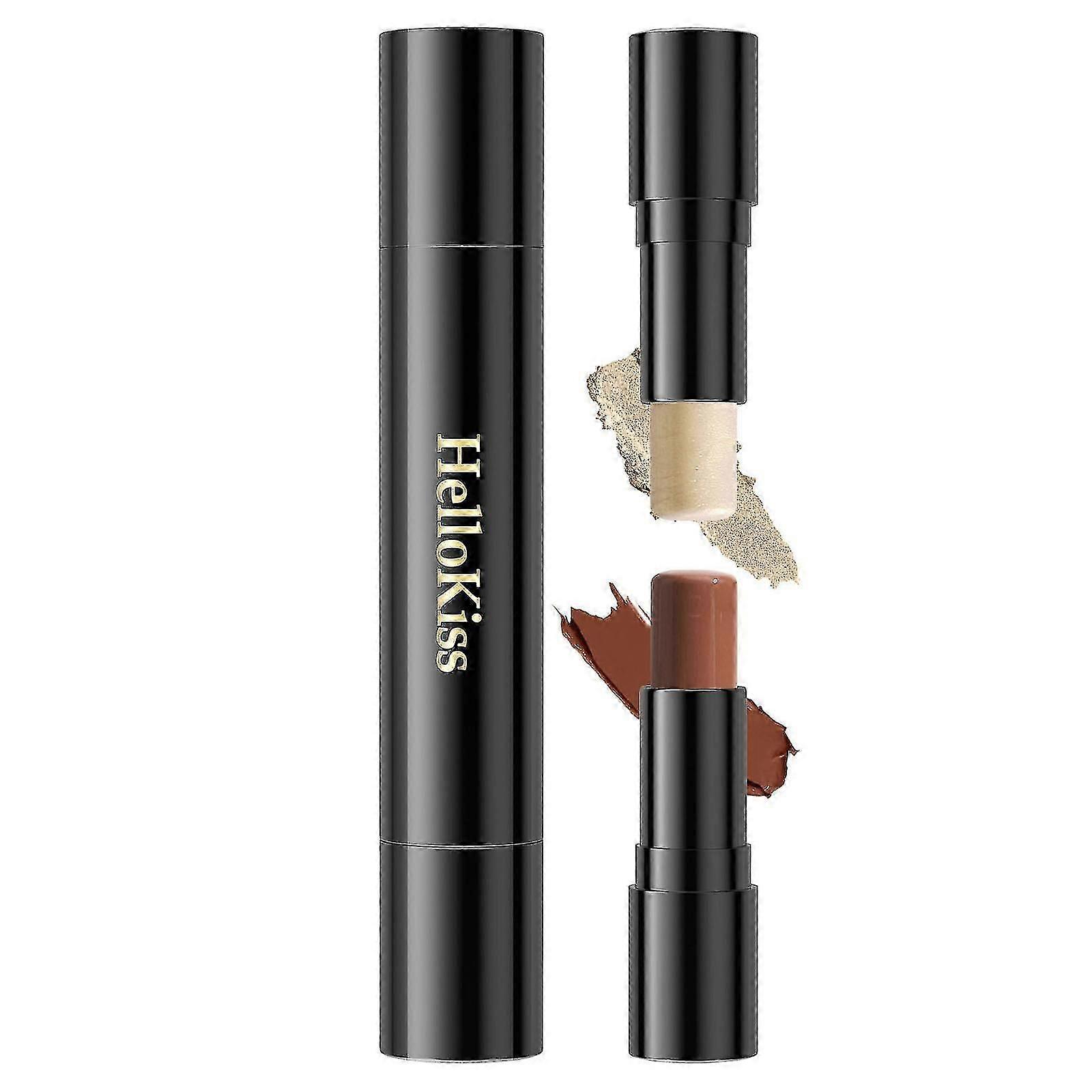 Double Head Contouring High Gloss Stick,High-gloss Eyeshadow Pen On...