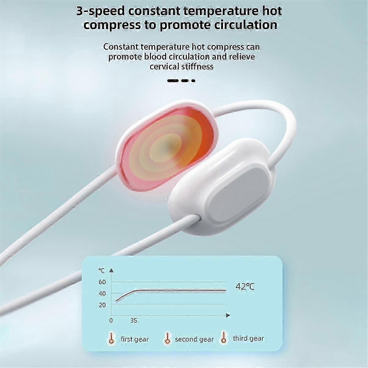 Mini Pendant Pulse Heating Neck Massager Multi-Functional Hanging Neck Protector Pendant Cervical Instrument, A