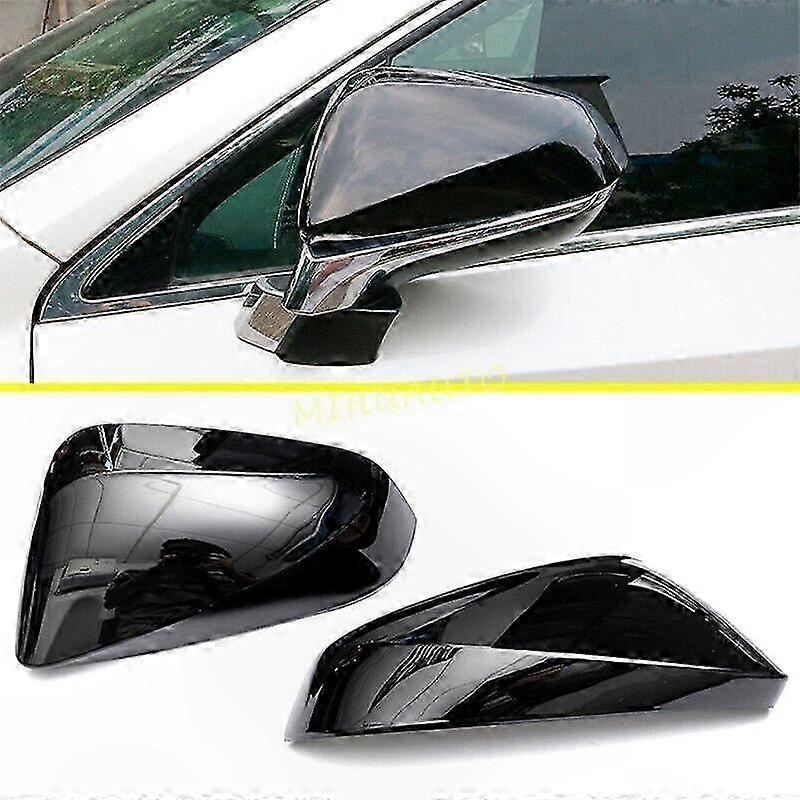 Black Rear View Mirror Covers Compatible with Lexus RX NX Models 2022-2024