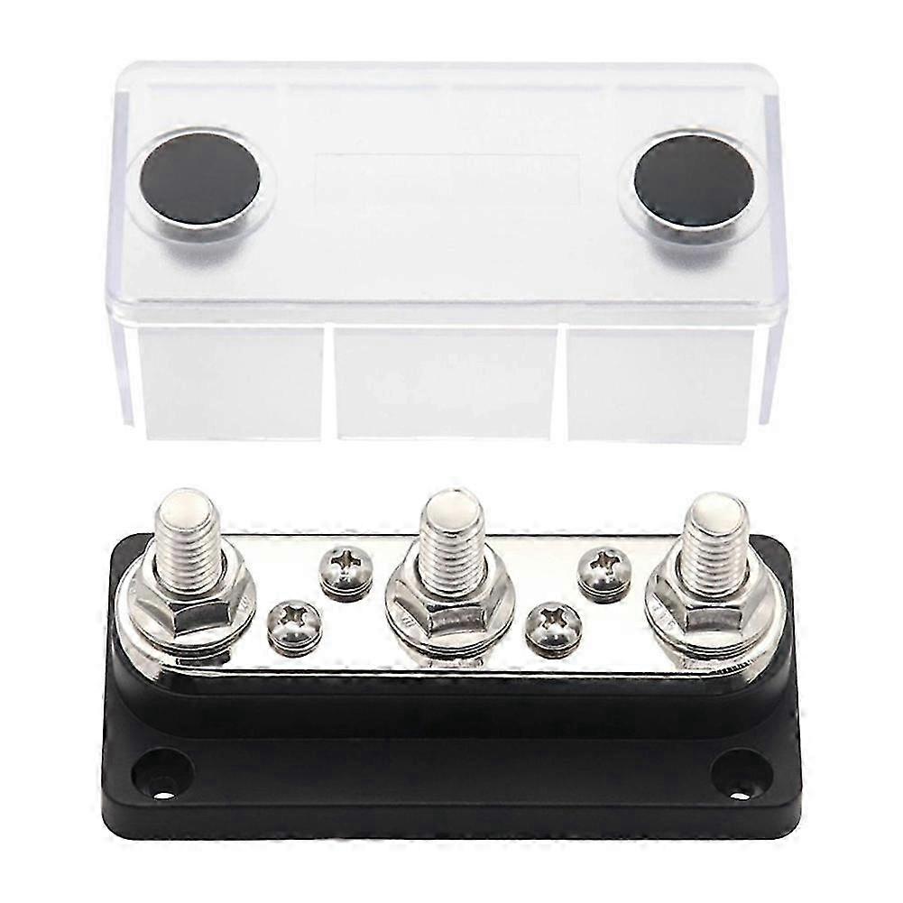 Install The Power Distribution Terminal Block 48V 300A Black M10