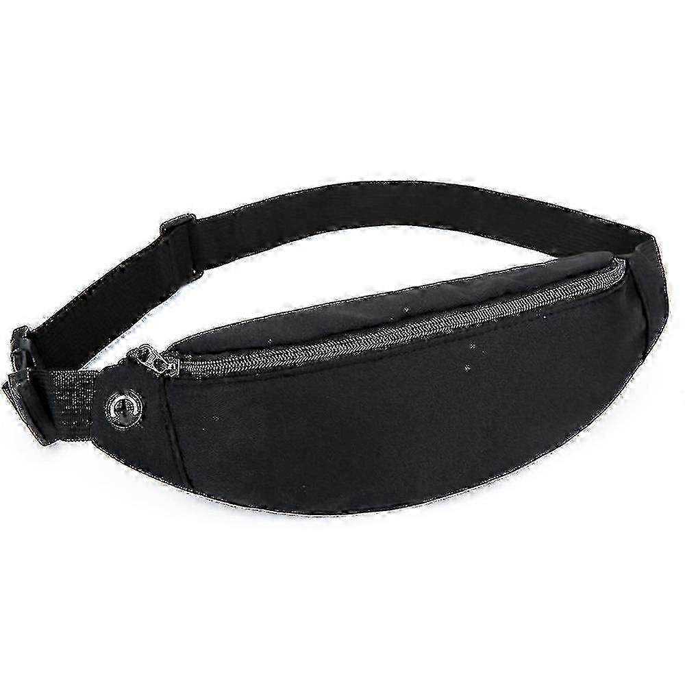 Men's Waist Bag Waist Bag With Headphone Jack And Zip Pocket Adjust...