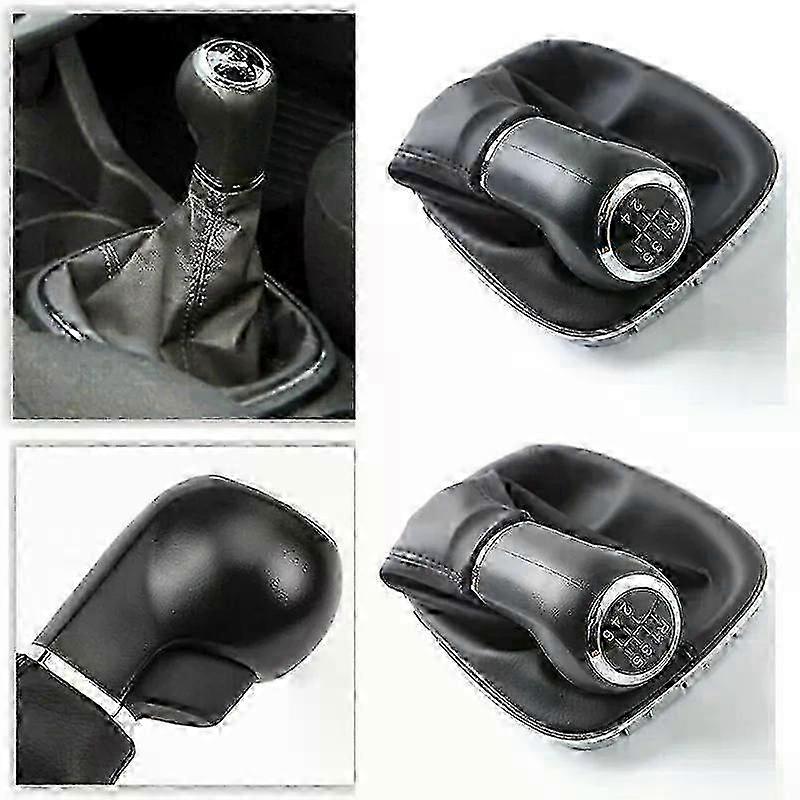 5 6 Speed Car Gear Shift Knob with Gaitor Boot Manual Transmission ...