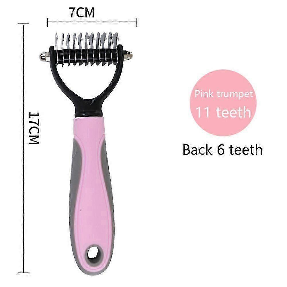 מסרק נירוסטה לטיפוח חיות מחמד להסרת קשרי פרווה