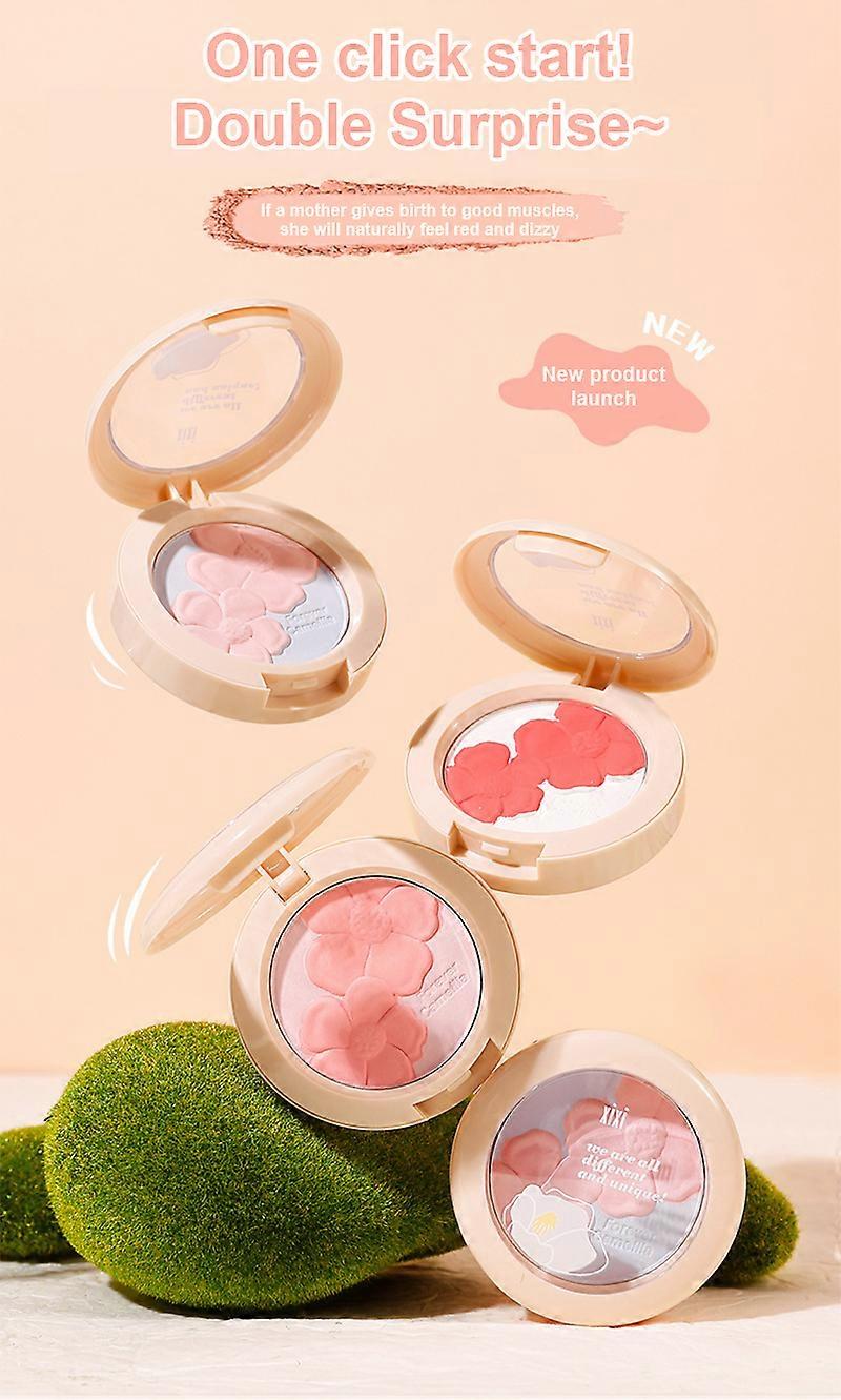 Blush Cheek Color Face Makeup Face Blusher Powder Palette Cosmetic Cheek Makeup Tool Face Powder