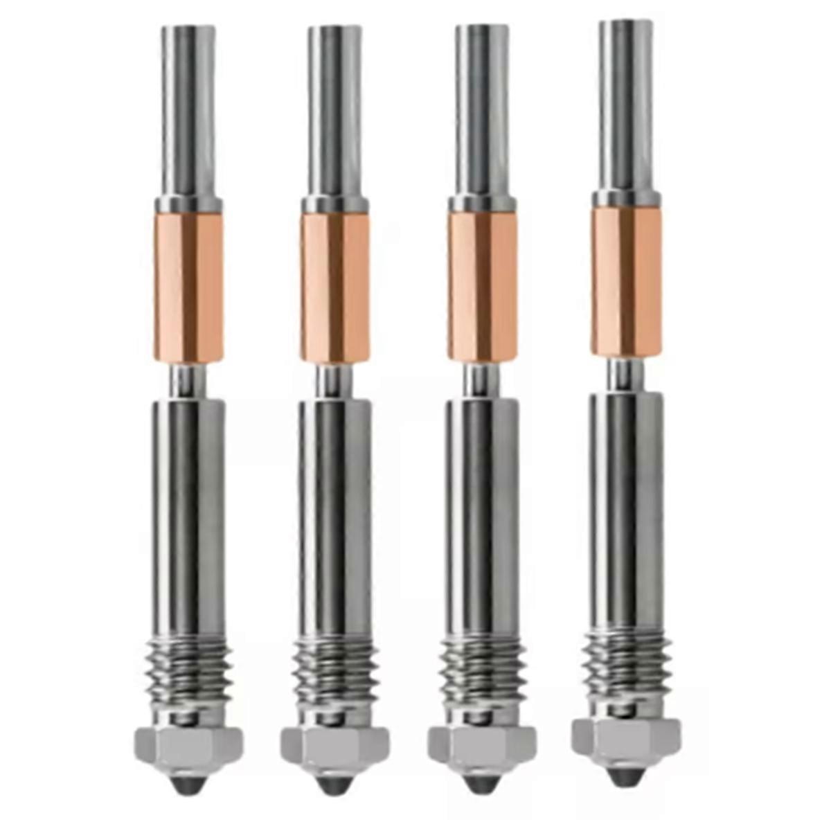 4PCS Printing Parts for Hotend for P1P X1C P1S X1 X1E V4.0 Upgrade Hot End Print Head 3D Printing Parts 0.2MM