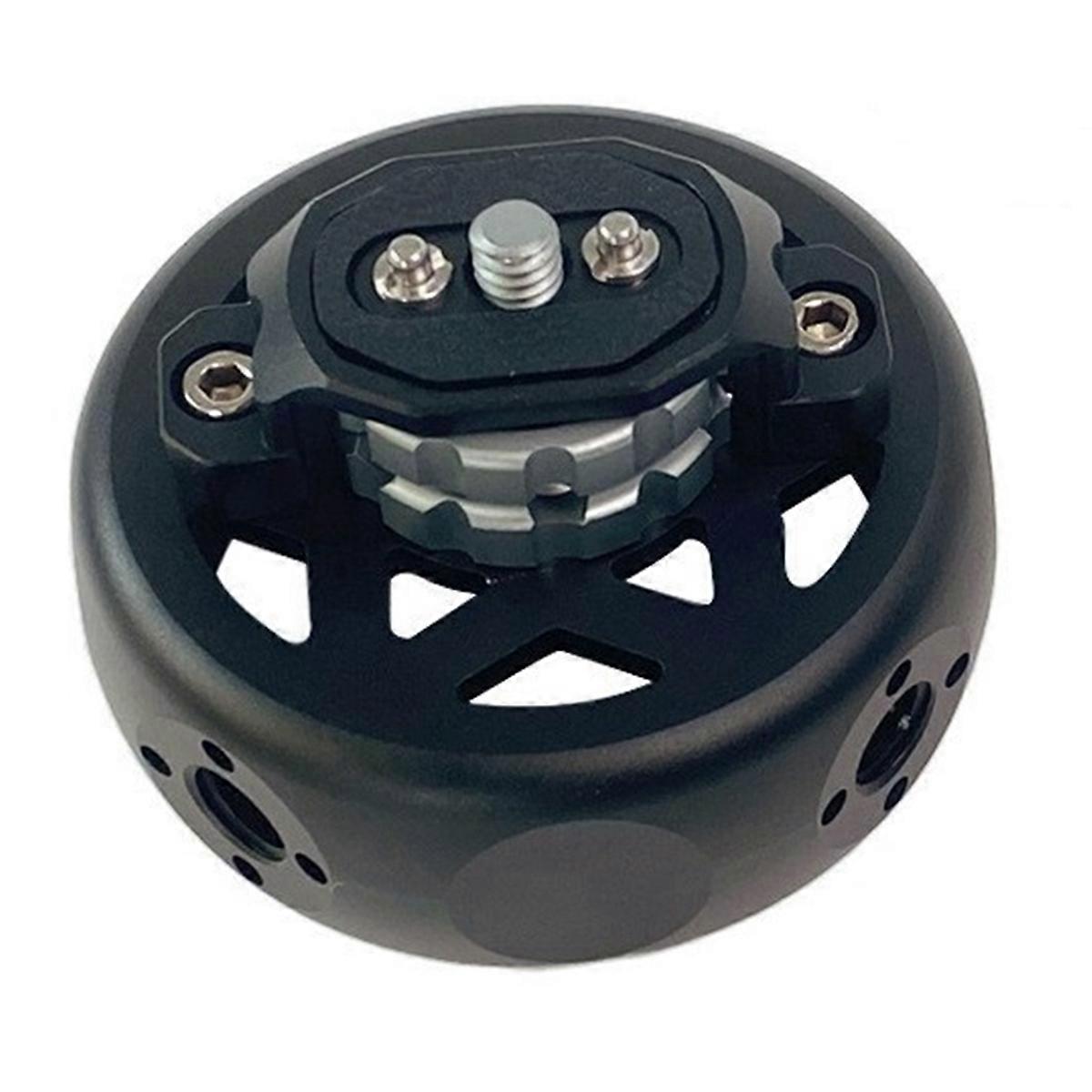 Spheroidal Camera Cage Handle Left/ Right Side Hand Grip Aluminum Alloy Handle Grip with Locating Video Cage