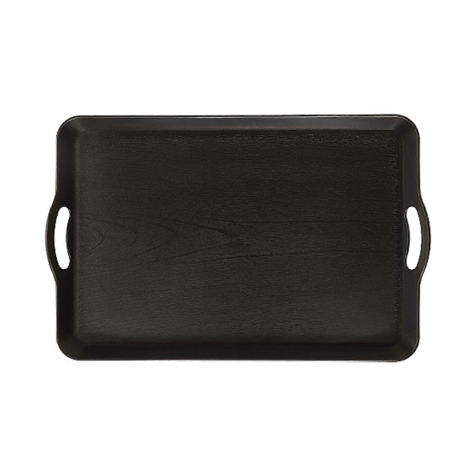 Serving trays plastic rectangular scratch-resistant with handles for dining