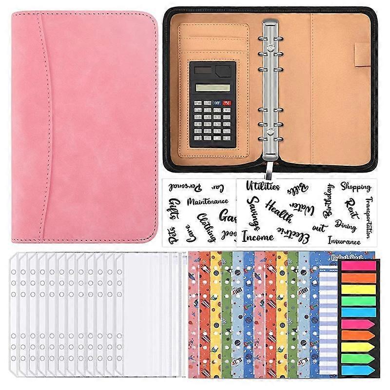 A6 Budget Planner with Calculator Zip Budget Binder Budget Planner Made with Envelopes for Budget (