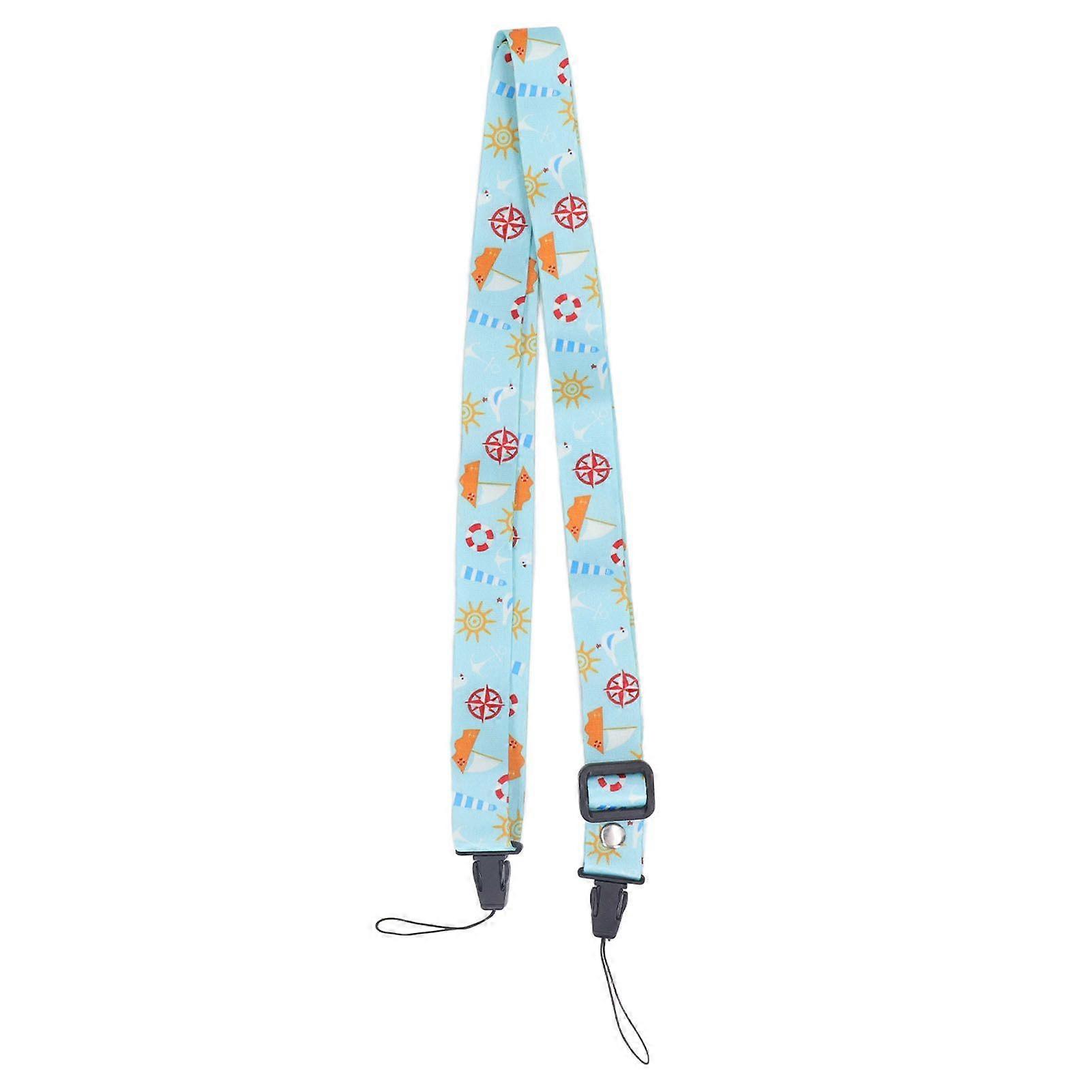 1.2m Camera Shoulder Strap Length Adjustable Multifunctional Stylish Printed Camera Belt for Instant Camera Mini12 11 8 Anchor Pattern