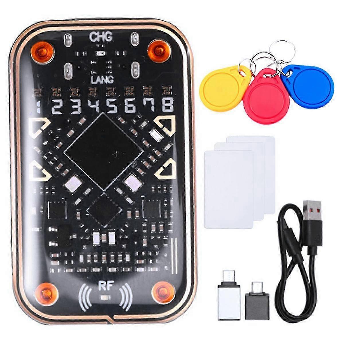 Chameleon Ultra V2.0 RFID Smart Chip Reader Emulator - 125KHz to 13.56MHz Card Decode NFC Duplicator with 3xU Compatibility