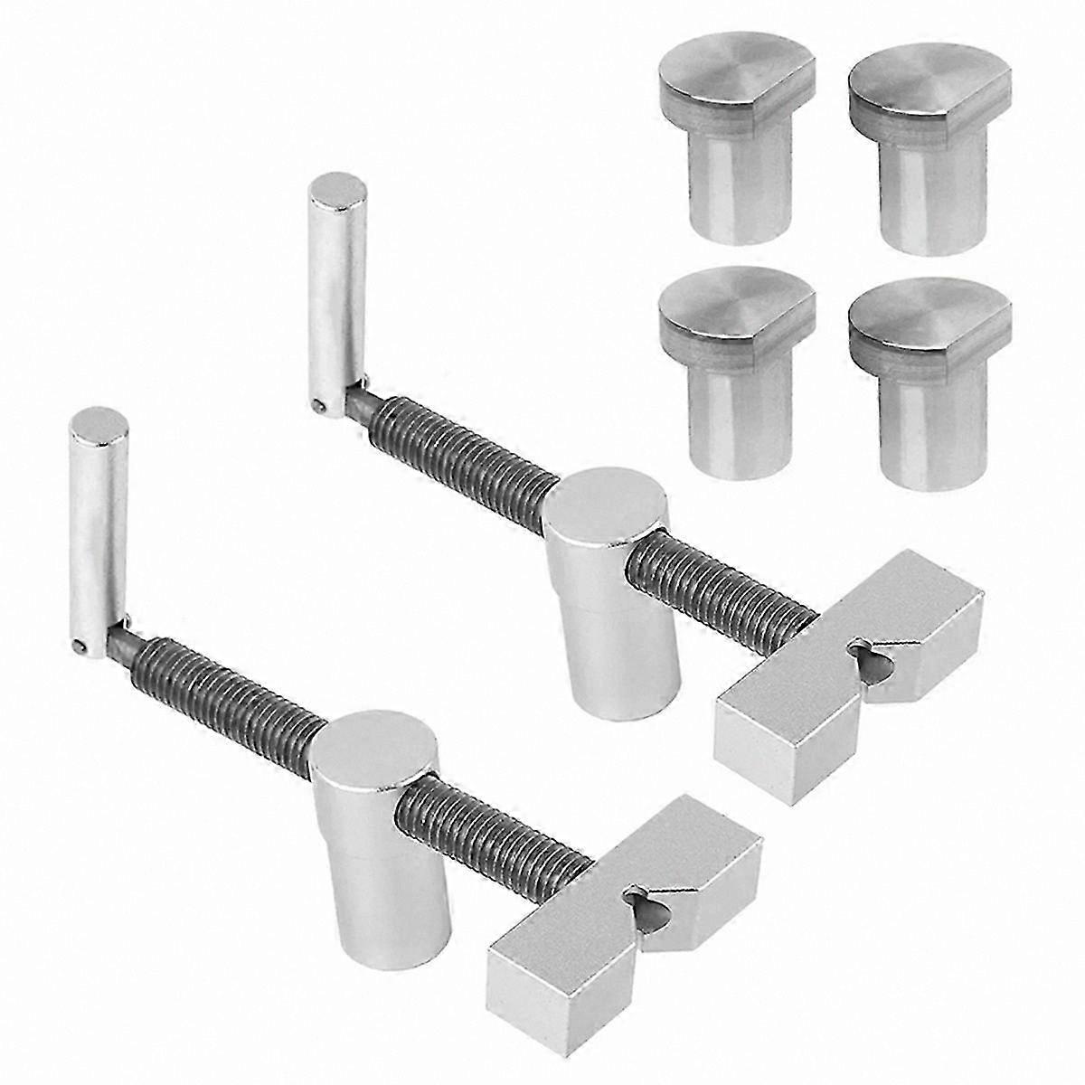 20MM Hole Quick Fix Clamp Tool for Woodworking Projects Silver Tone Desktop Clamping Fixture