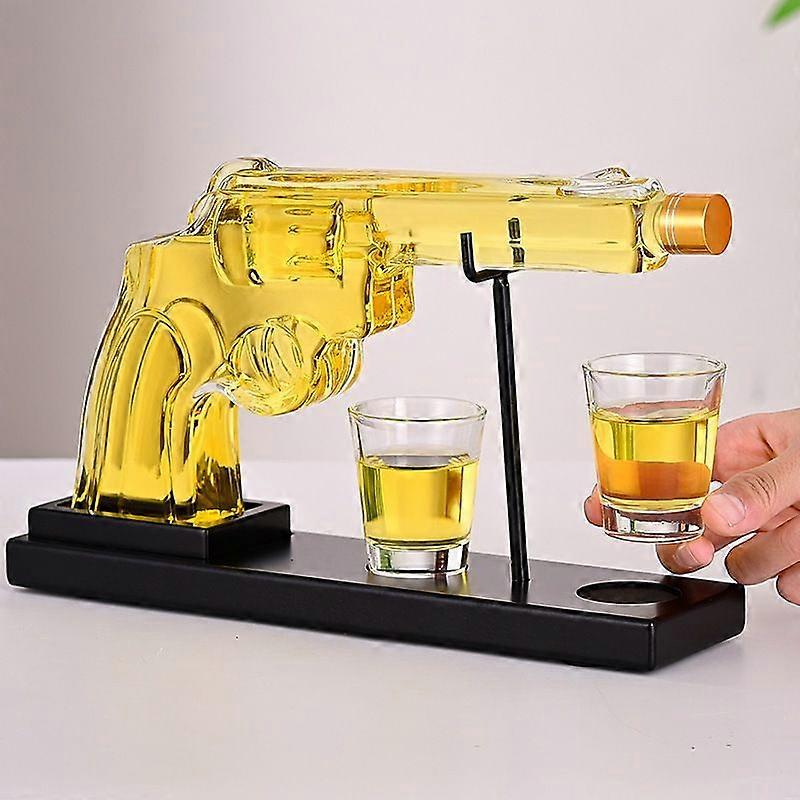 Men's whiskey decanter set, wine decanter set (includes 2 wine glasses), unique