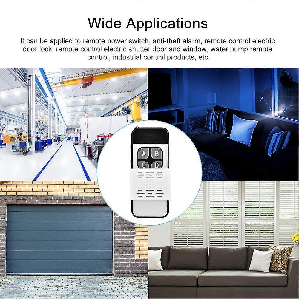DC12V 4-Channel Wireless Learning Code Controller with 4-Button Remote