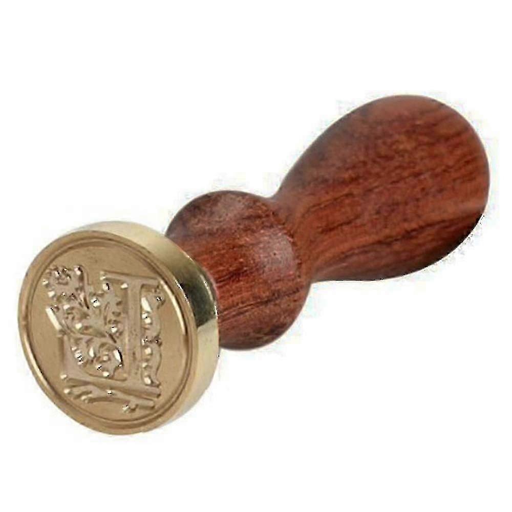 خمر ختم الأبجدية الإنجليزية ، تزيين على حزم هدايا عطلة دعوة ختم الشمع ، ختم حساب اليد ، رئيس النحاس - آية
