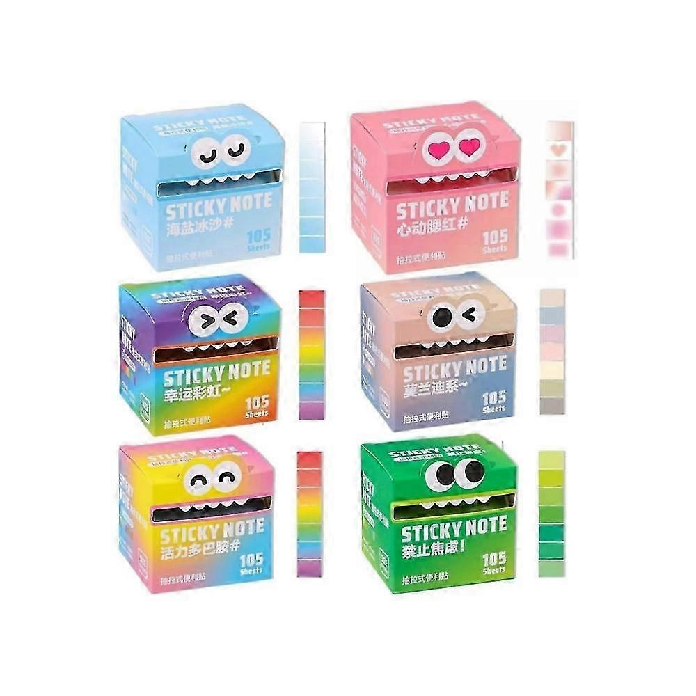 Cute Monster Pattern Sticky Note, Funny Pastel Animal Post It Notes