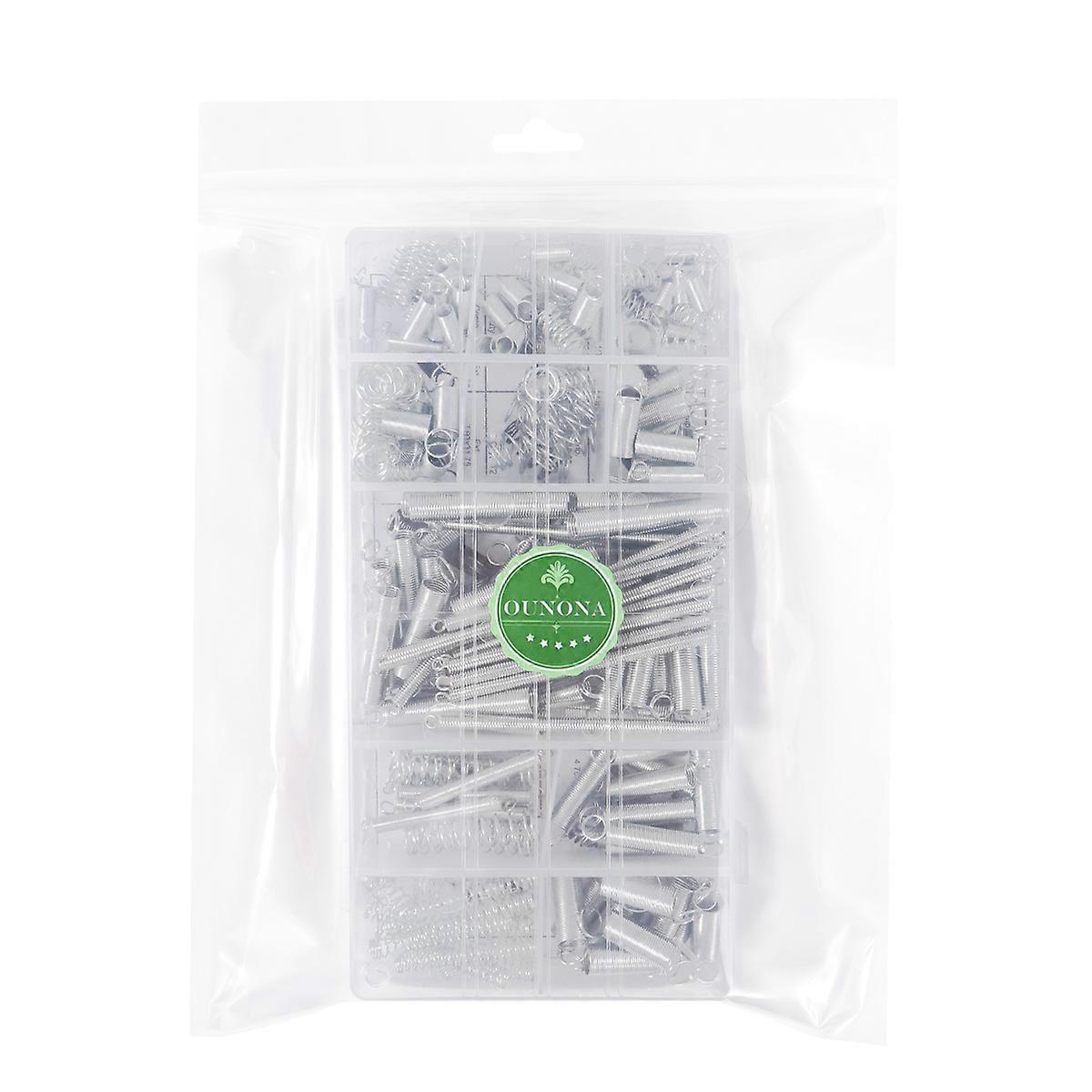 Spring Assortment Spiral Spring Set Industrial Applications Tension Resistance 200Pcs