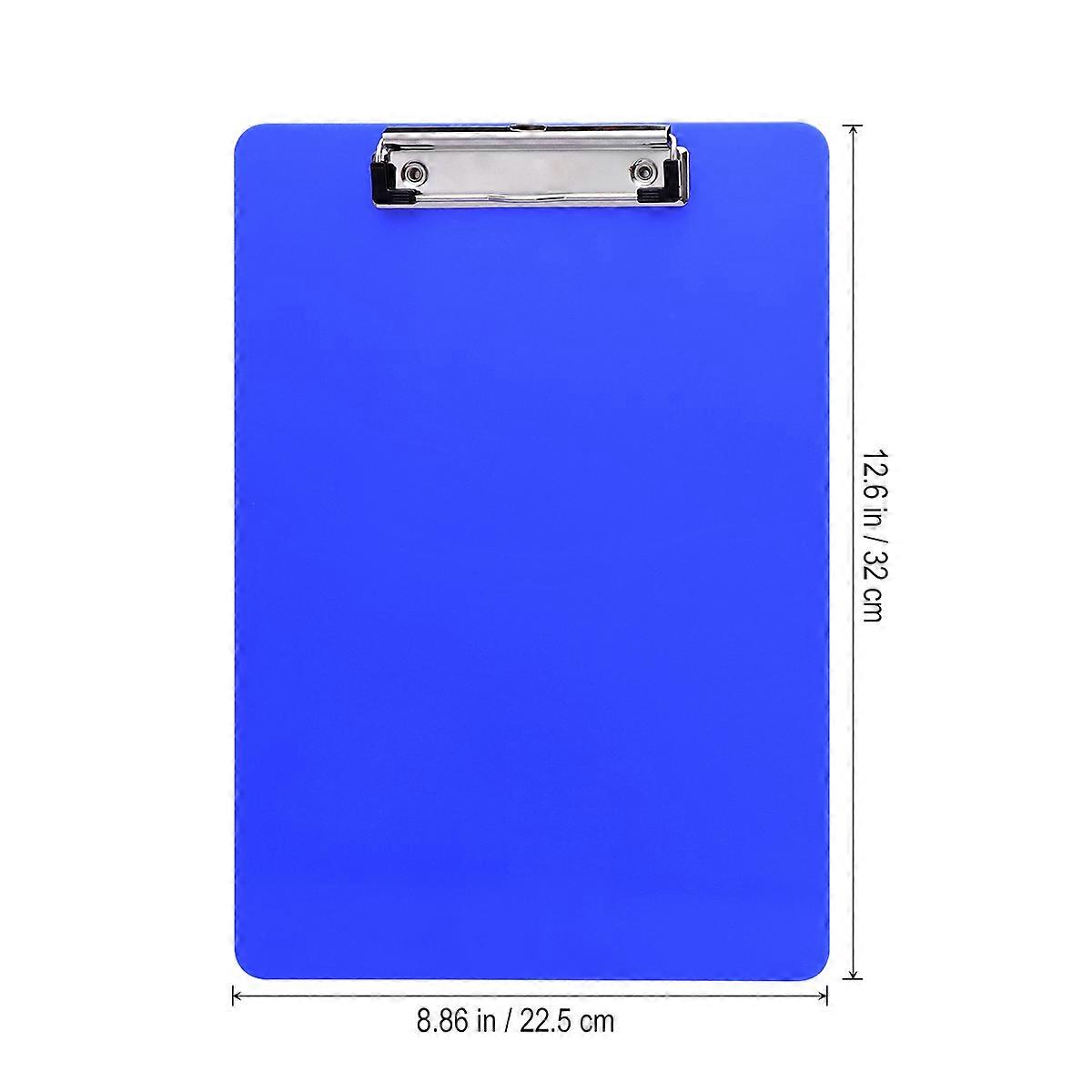 Document Clipboard 6Pcs Plastic Clipboards for Files Holding Blue