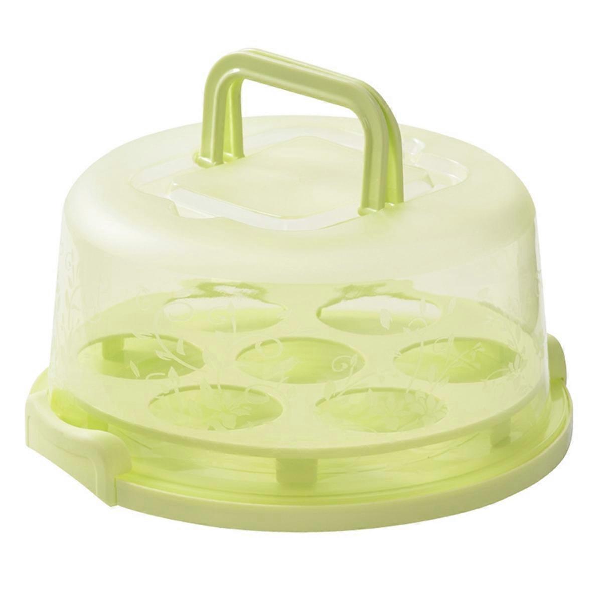Cake Box Cupcake Holder with Lid Transparent Cake Transparent Box ,B