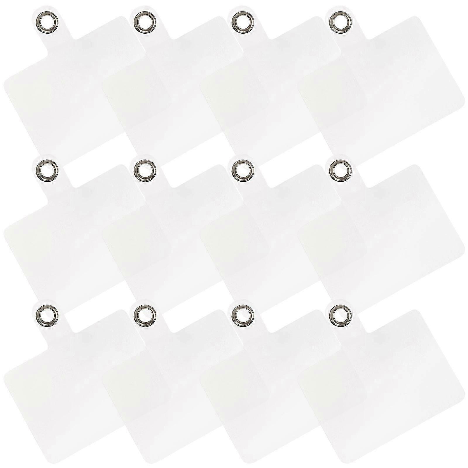 20Pcs Transparent Phone Tether Tabs Cellphone Pad For Daily Use Anti-drop Function Rust-proof Metal Hooks