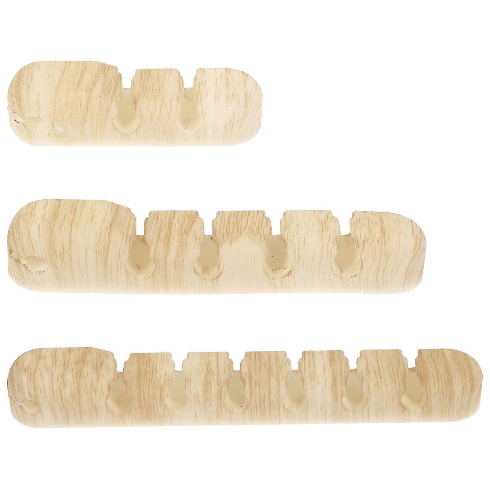Silicone Cable Holders for Desk Cord Organizers Yellow 3Pcs Adhesive