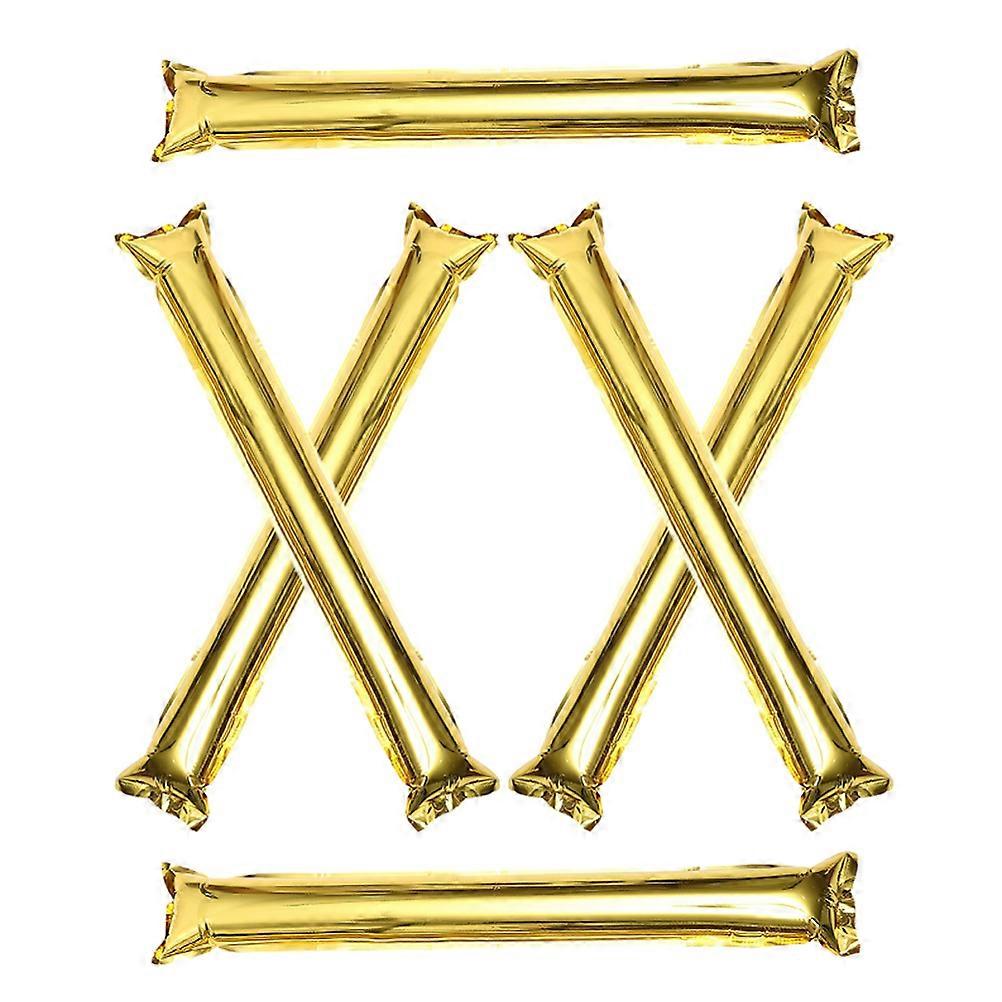 Golden Inflatable Noise Maker Stick for 24Pcs Cheerleading Party Props