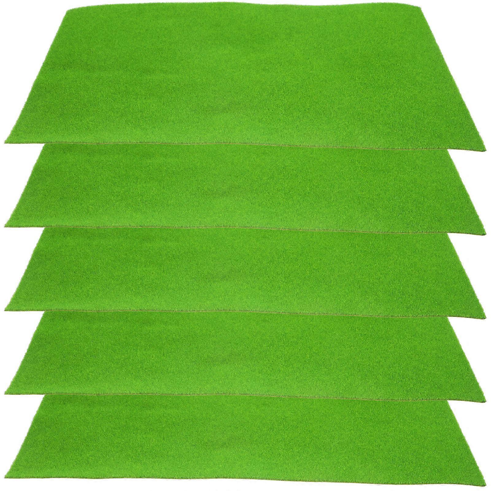 Artificial Fake Grass Turf Mat for Sand Table Decoration 10Pcs