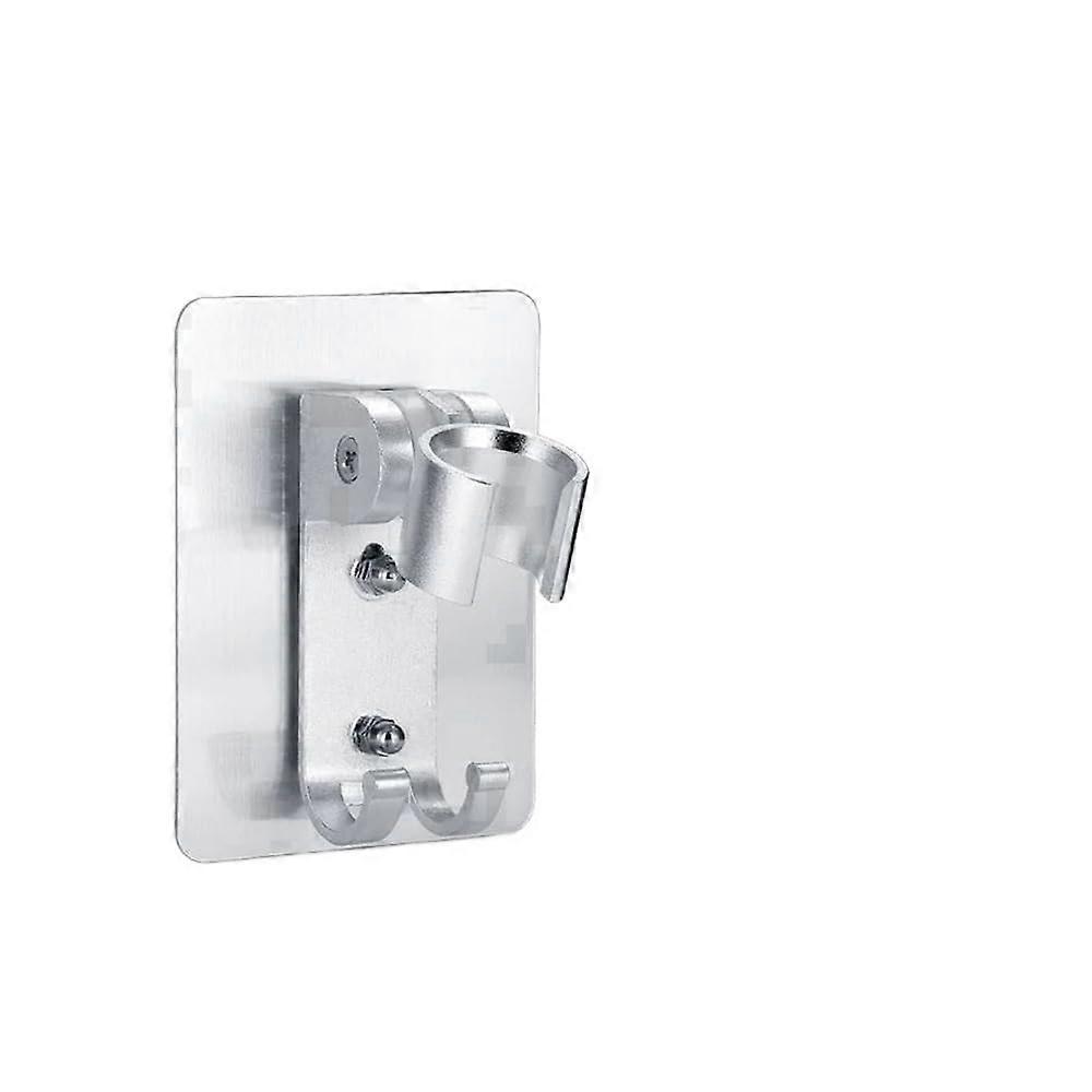 Shower Head Rod Holder With Suction Cups Or Self Adhesive Bracket Adjustable Space Aluminum Hook