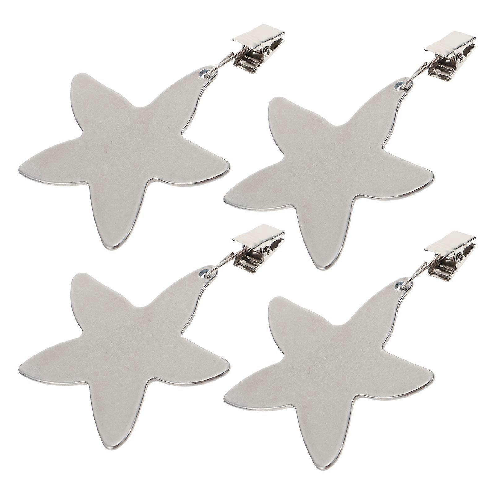 Tablecloth Clip Stainless Steel Clamp for Home Use 4Pcs Practical Fixing