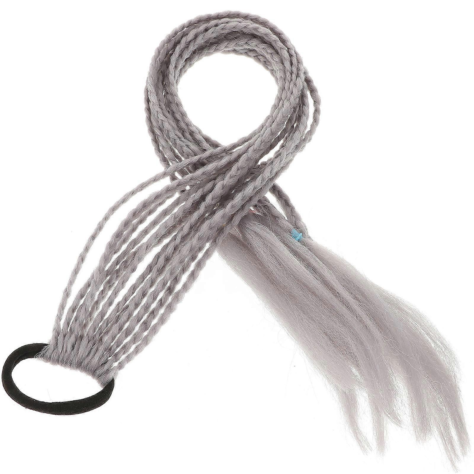 Hair Extensions For Braids In Grey 60X7CM Simple Design For Parties And Everyday Use 3Pcs