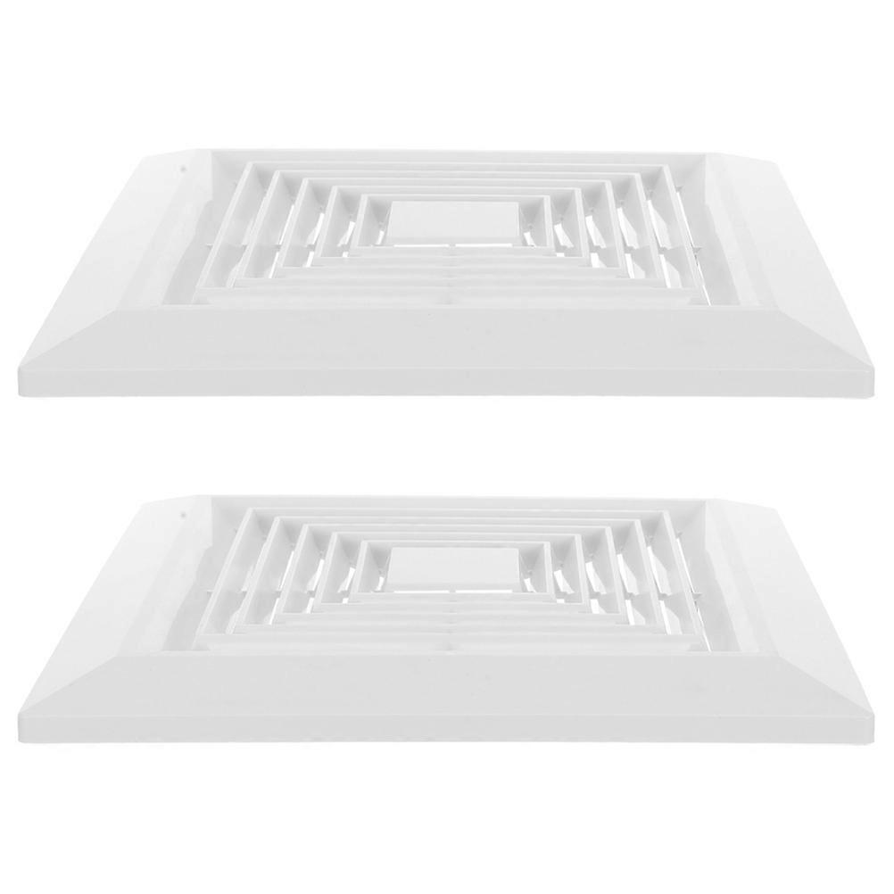 Modern Design Air Distribution Vent Cover Square Grille For Homeowners White 6Pcs