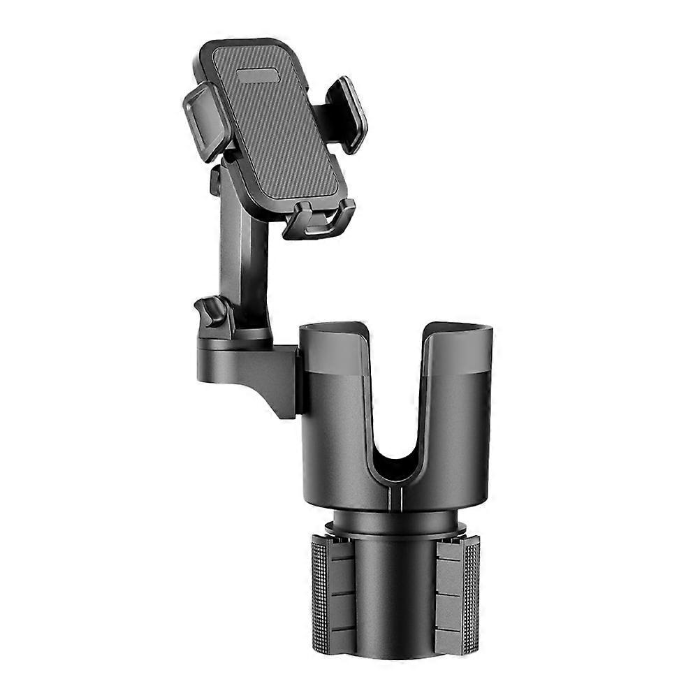Multifunctional Car Phone Holder for 3Pcs Cup Holder Mount Black