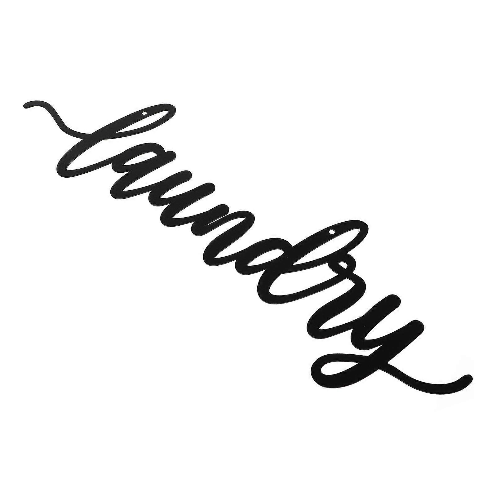 Creative Laundry Hanging Decor Iron Art with 2Sets