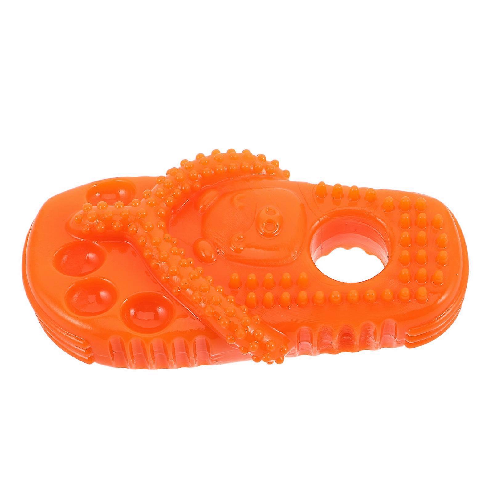 Rubber Chew Toys for Dogs Slipper Shape for Teeth Cleaning 3Pcs