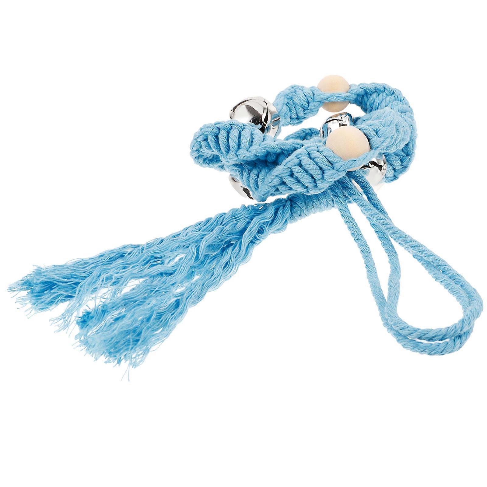 Portable Dog Door Bell Dog Training Doorbell for Indoor Use 2Pcs Sky-Blue