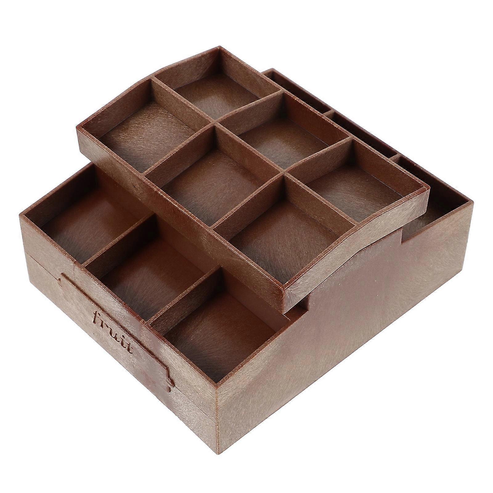 Dollhouse Mini Shelf Fruit and Vegetable Display Rack for Decoration 3Pcs