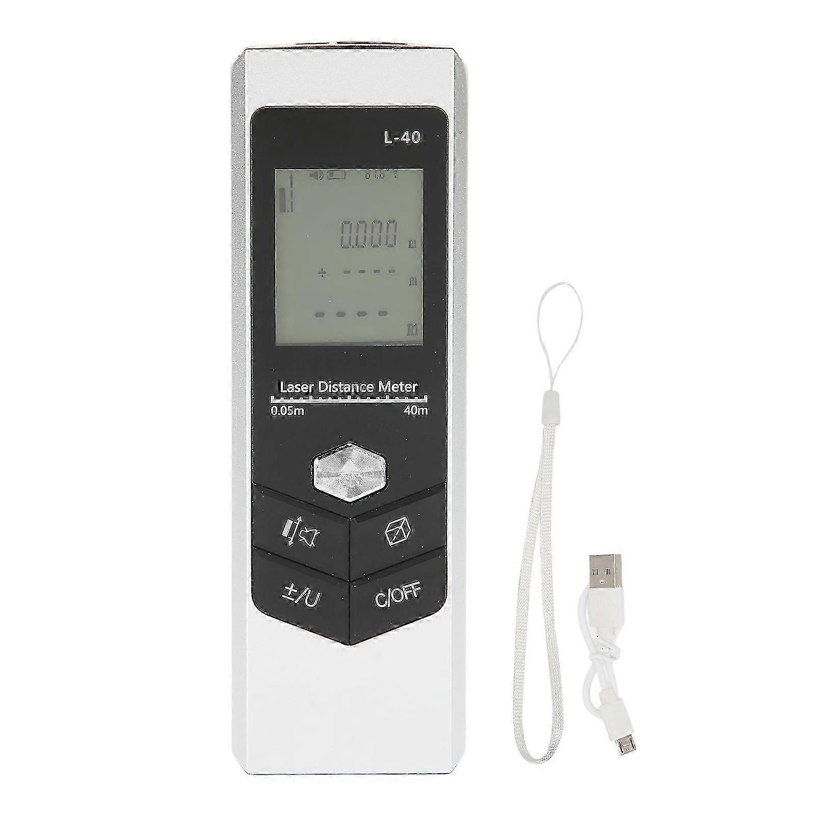 2025 Compact Laser Distance Meter, Rechargeable And Waterproof Tool For Precise Distance, Area, And Volume Measurements, Aluminium Alloy Construction