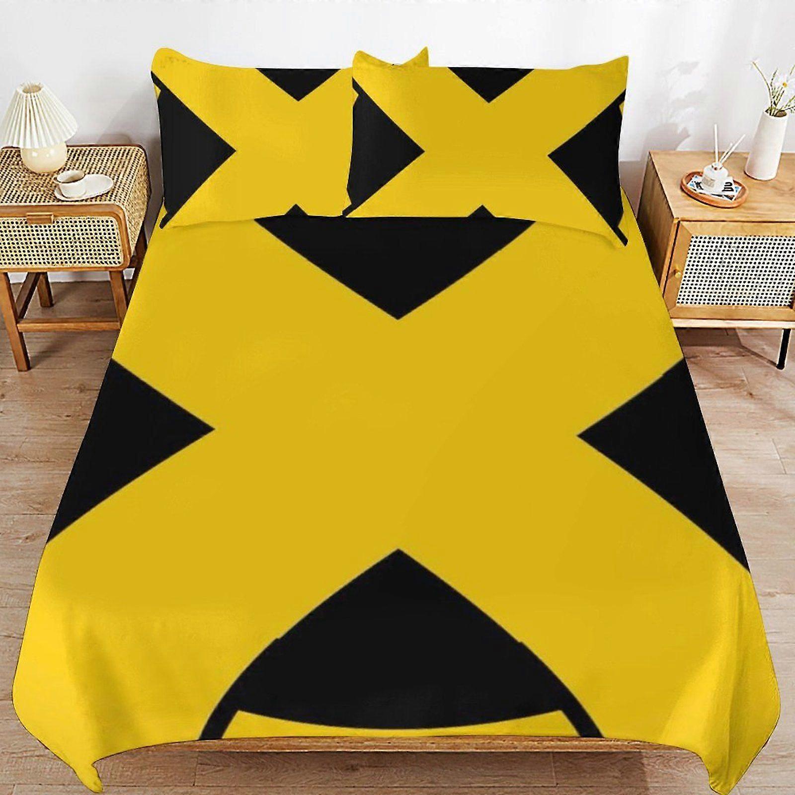 e140 X-Men Composição de Tecido Sleep Fit Máquina de Limpeza Conjunto de Capa de Edredom com Zíper Oculto Kit Confortável d140