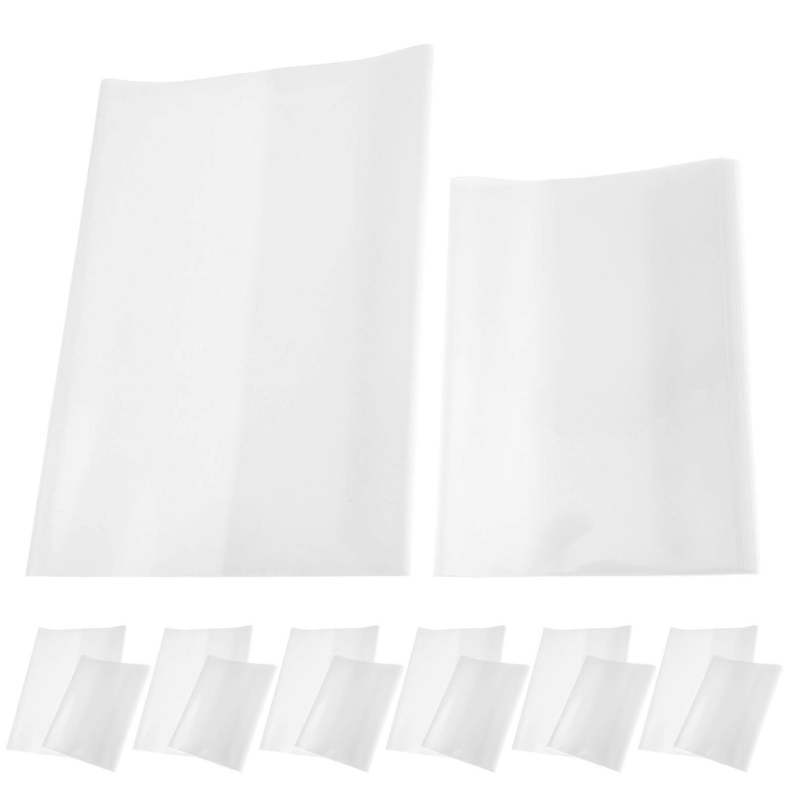 Book Cover Protector for Anti-Wear Use with 100Pcs Transparent Sheets