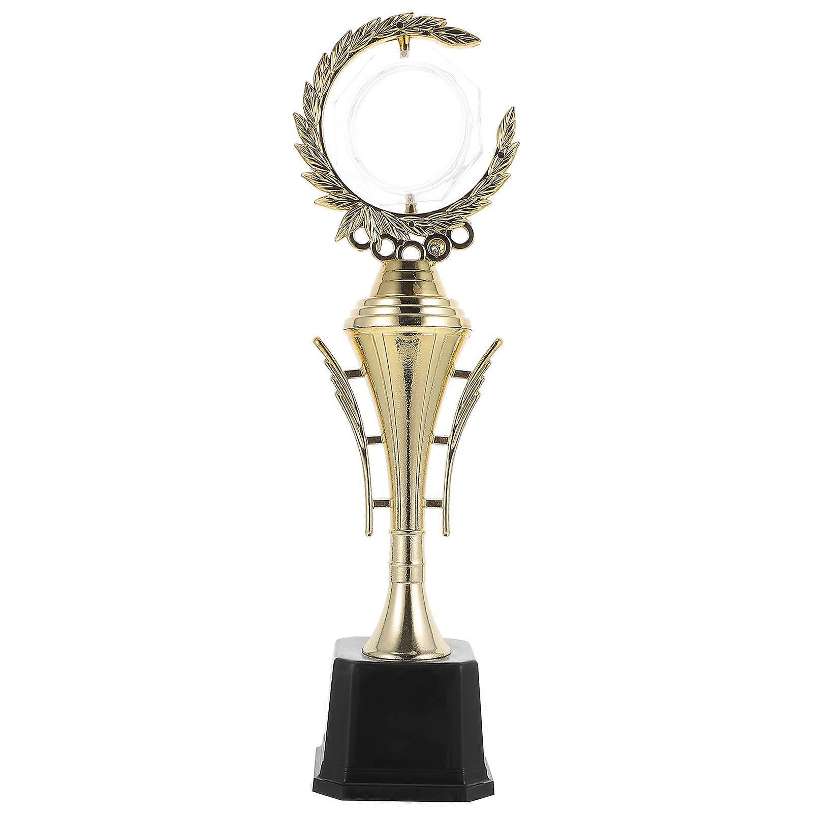 Gold Award Trophy Plastic Trophy for Decoration 2Pcs Universal Prize Props