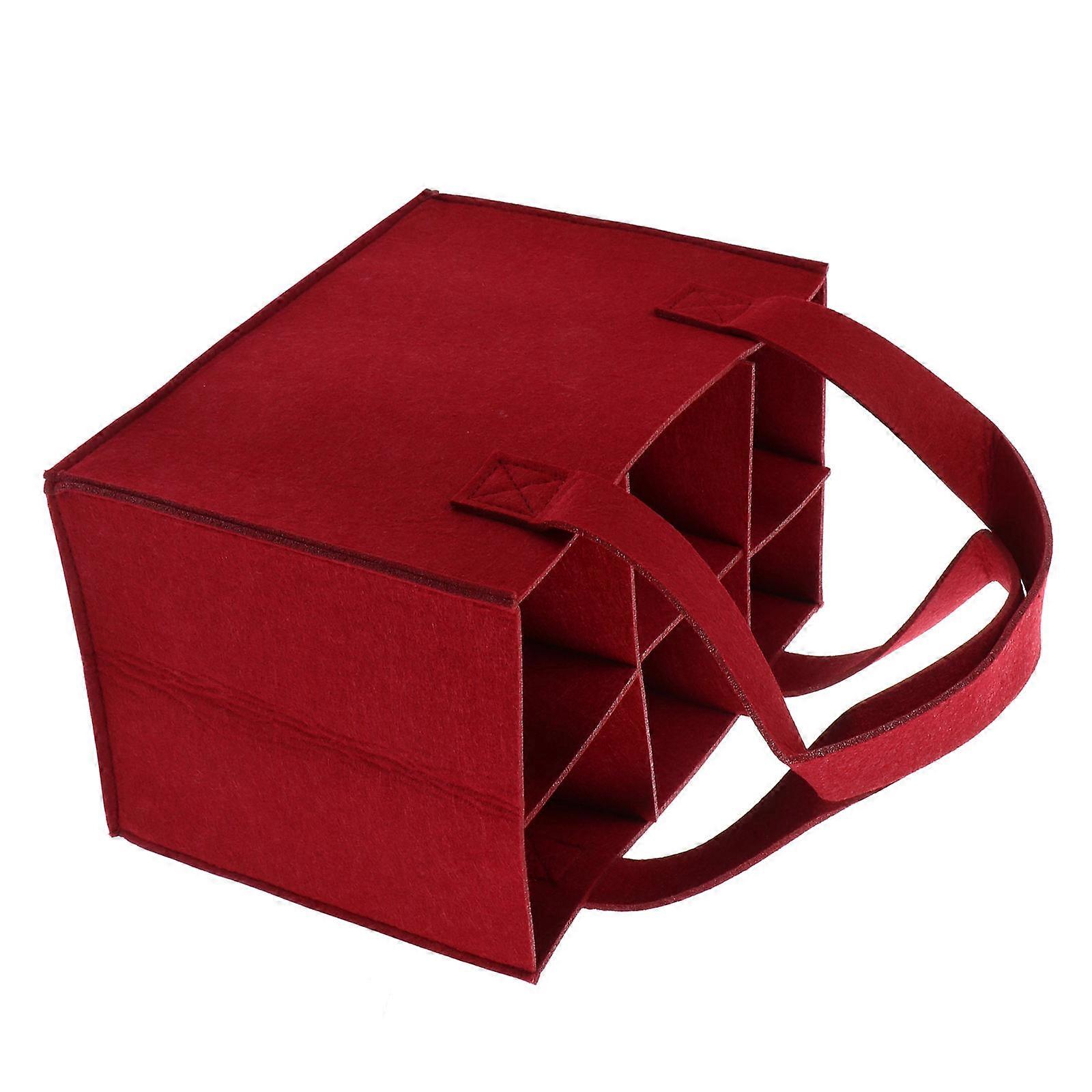 2Pcs Carrier Felt Tote Bag for Storage Use Tote