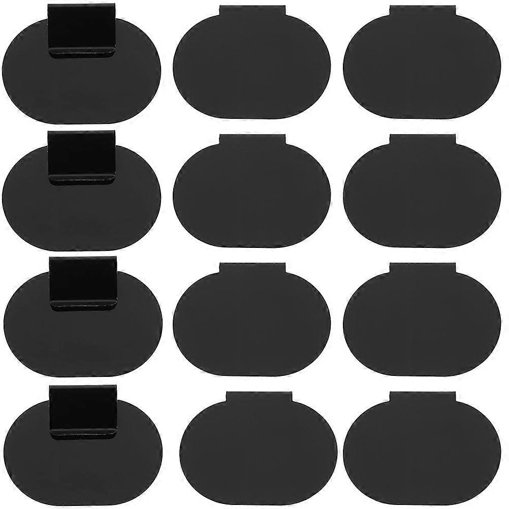 Sign Clips For Retail Display Erasable Labels Retail Stores Product Labeling Rectangular Pvc 12Set