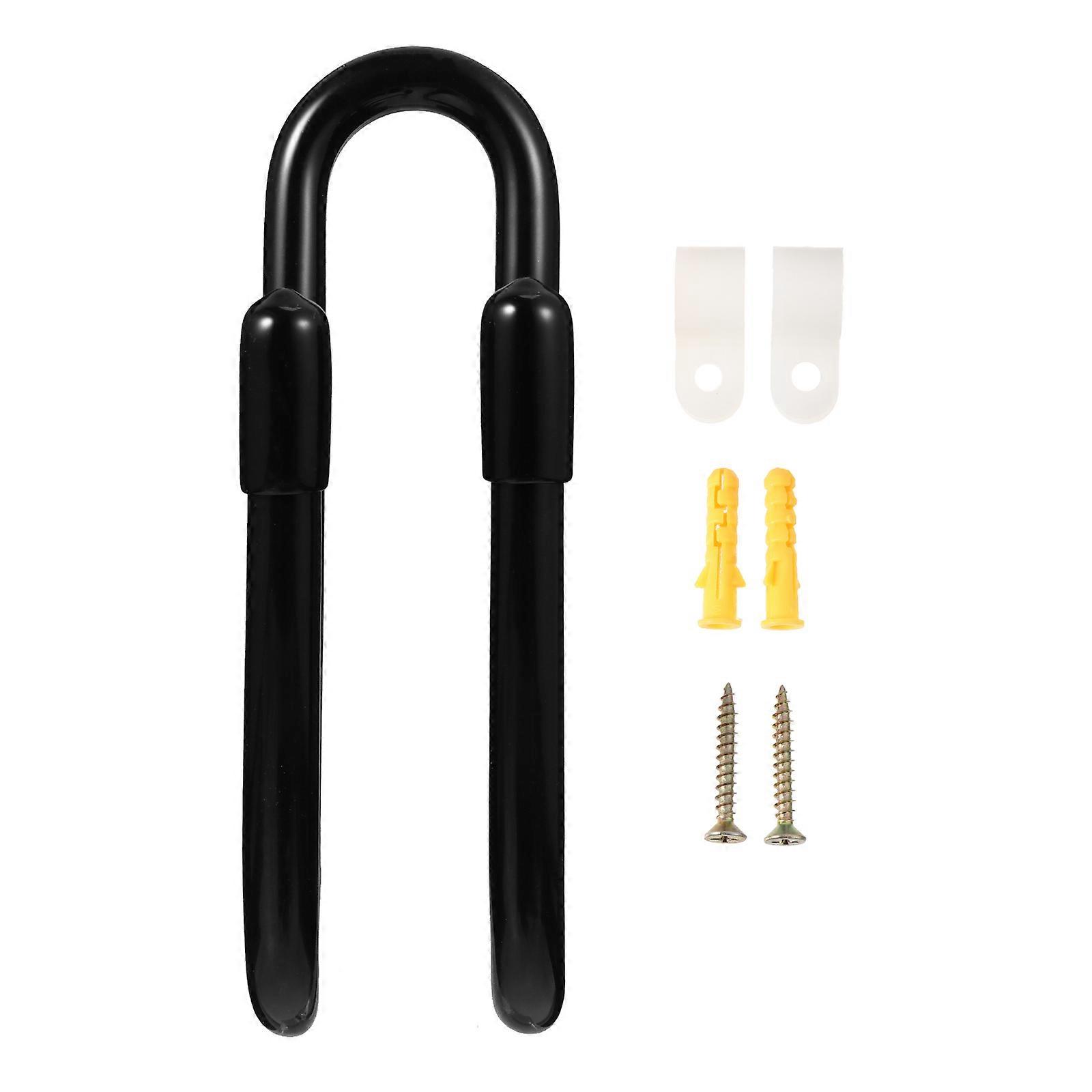 Adjustable Guitar Hook Hanger Aluminum Alloy Wall Hook 2Sets Black