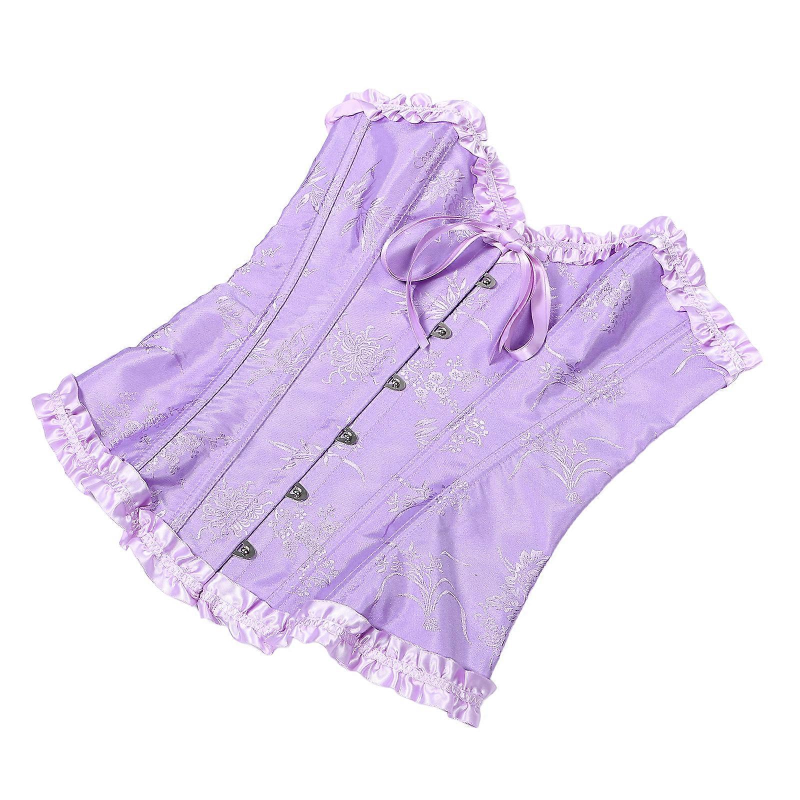 3Pcs Tummy Control Shapewear For Women Corset Designed For Everyday Wear Violet Color Firm Control