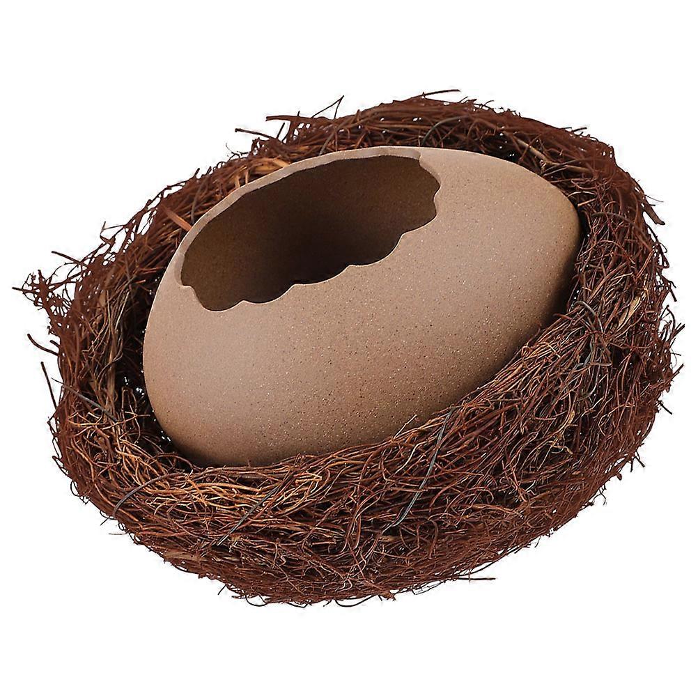 Ceramic Bird Egg Vase Practical Planter for Decoration 5Sets